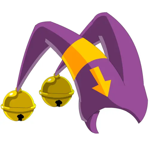 Purple Jester Hat with Bells