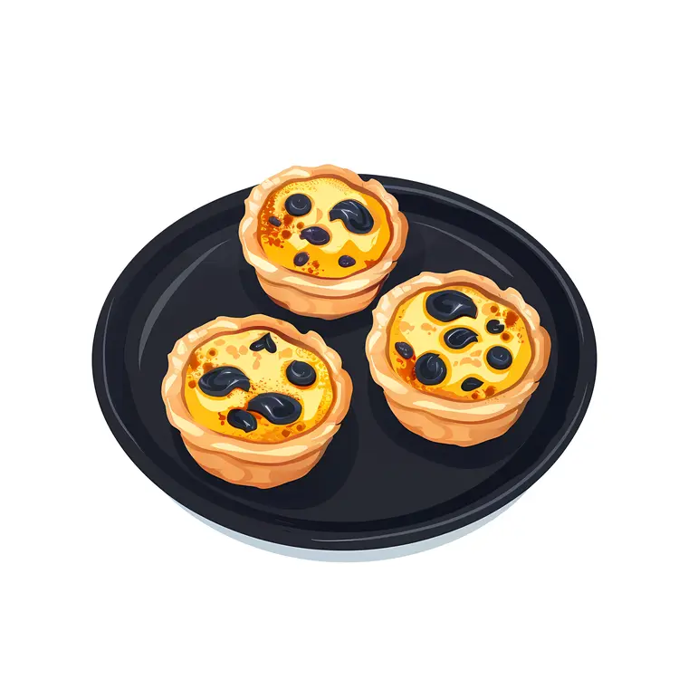 Delicious Tarts on a Plate