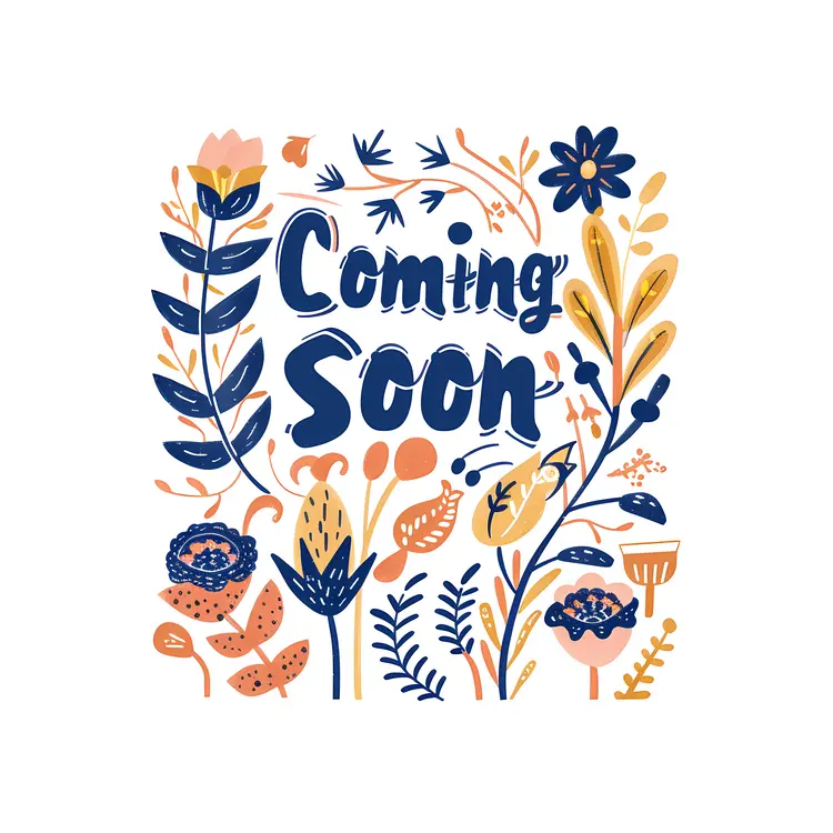 Floral Coming Soon Sign