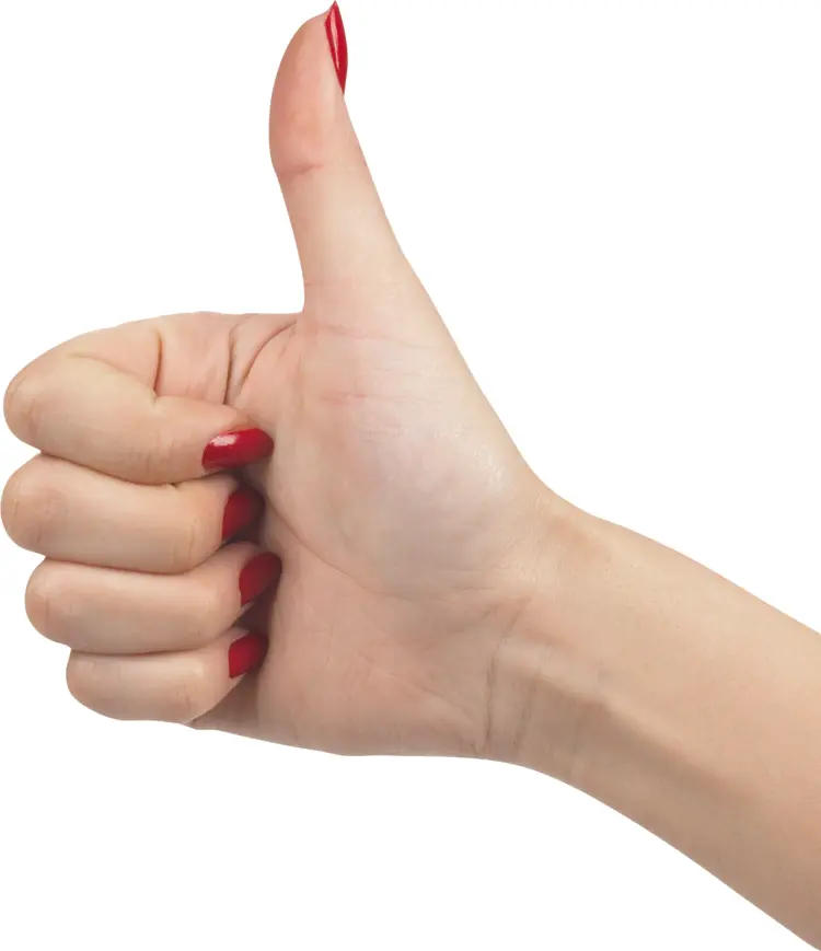 Hand Gesture with Thumbs Up