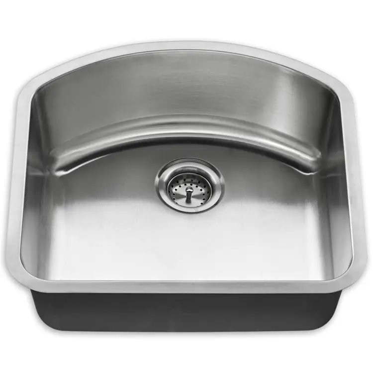Curved Stainless Steel Kitchen Sink