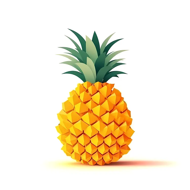 Geometric Pineapple Illustration