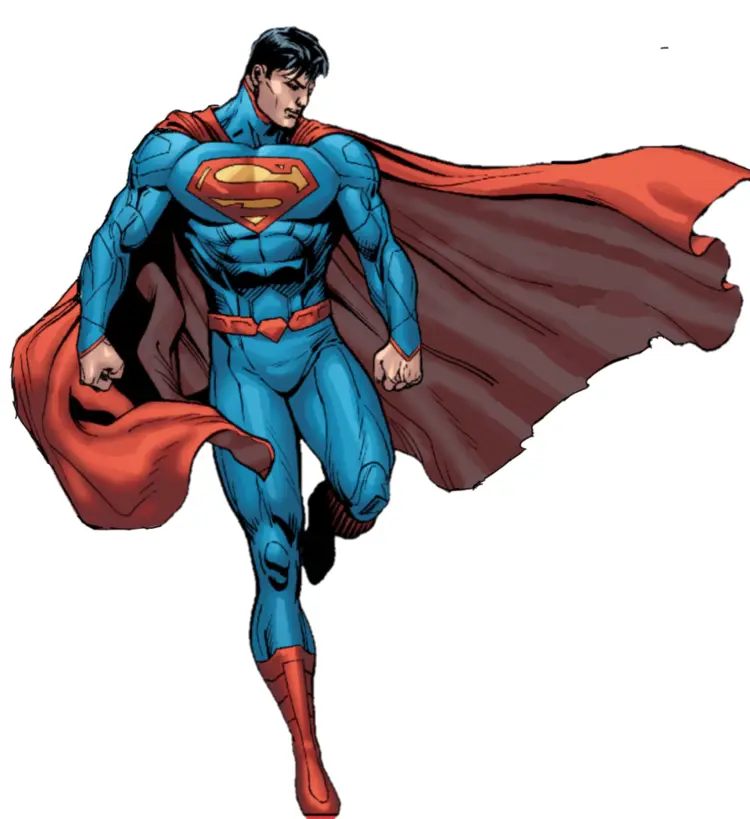 Superman with Cape Flowing