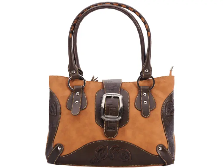 Elegant Brown Leather Handbag