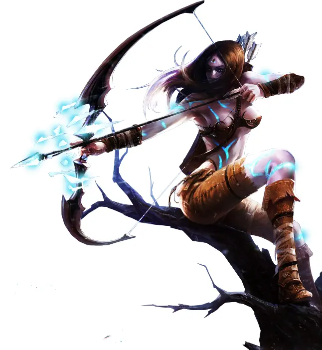 Dark Hooded Archer on Tree