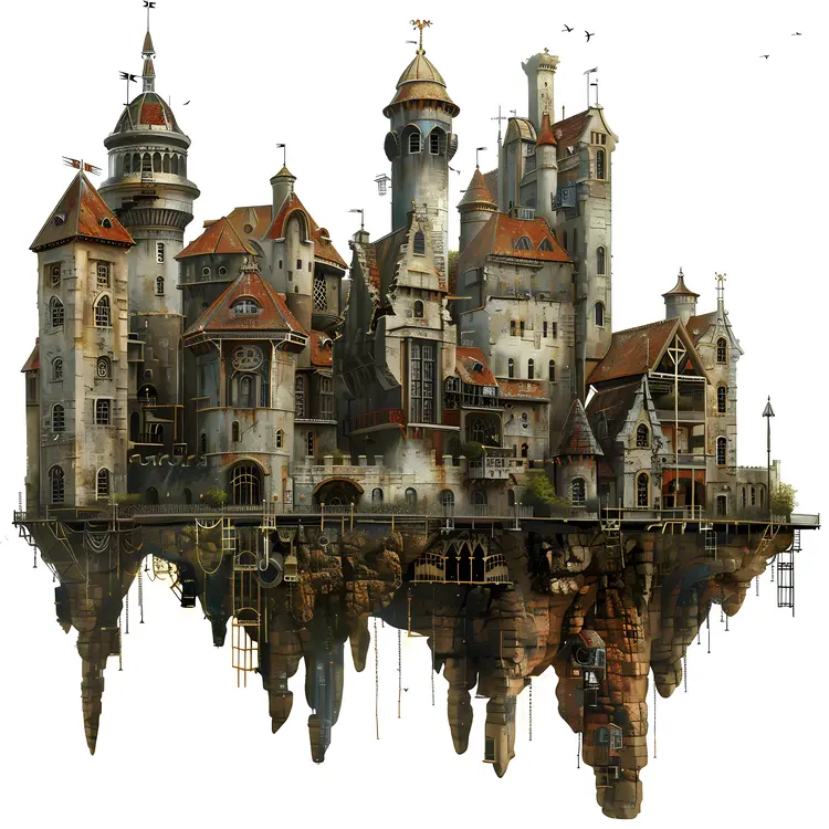 Steampunk Fantasy Castle