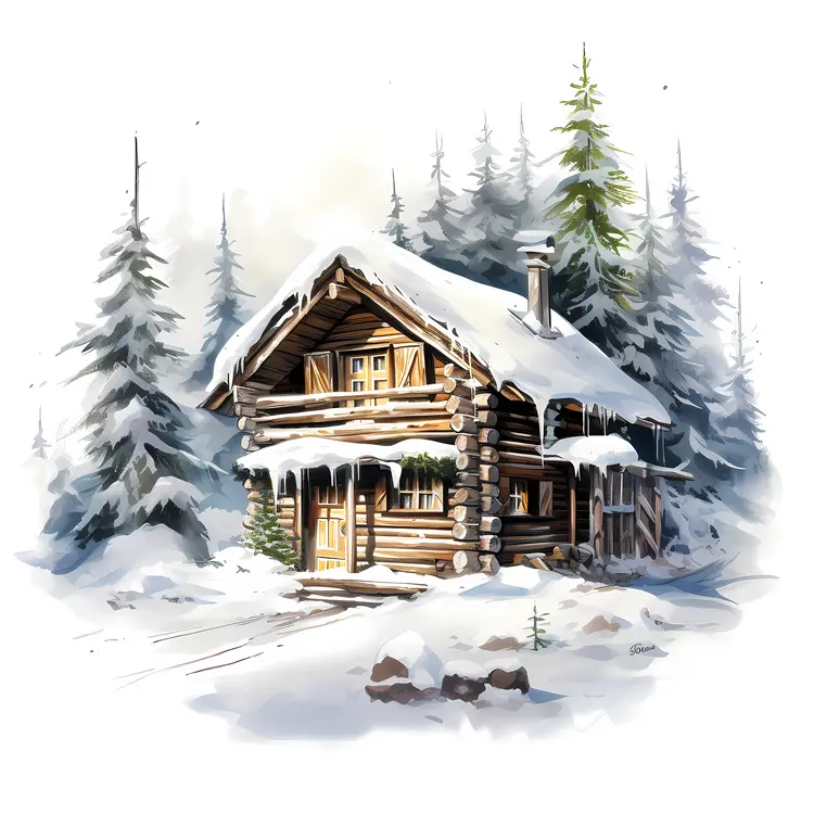 Small cute doodle house