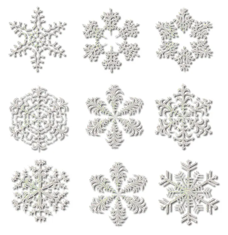 Collection of Snowflake Decorations