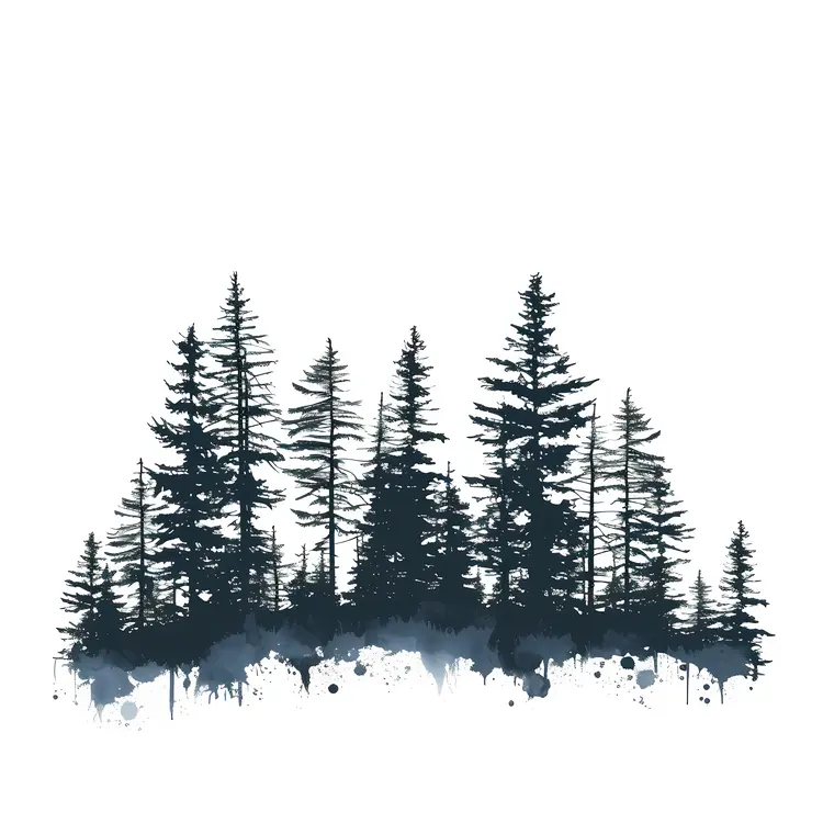 Silhouette of Trees