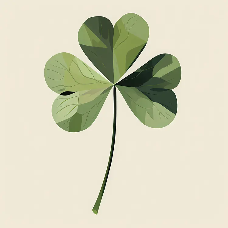 Green Four-Leaf Clover