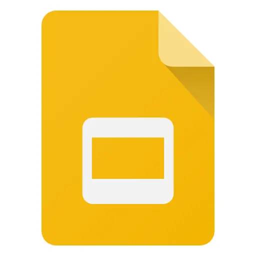 Google Slides Icon in Yellow