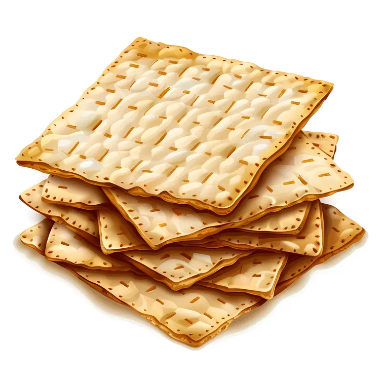 Stack of Matzo Crackers