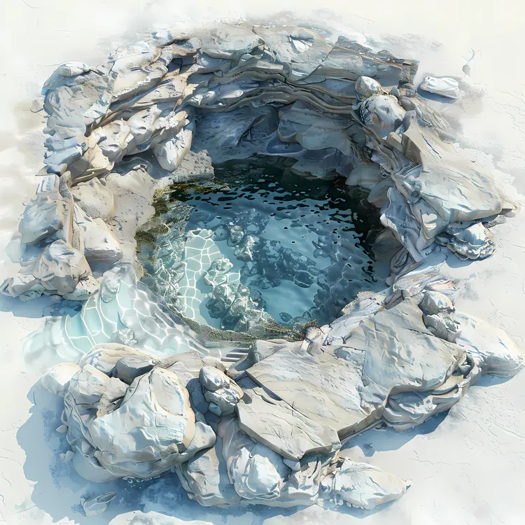 Rock Pool with Clear Water