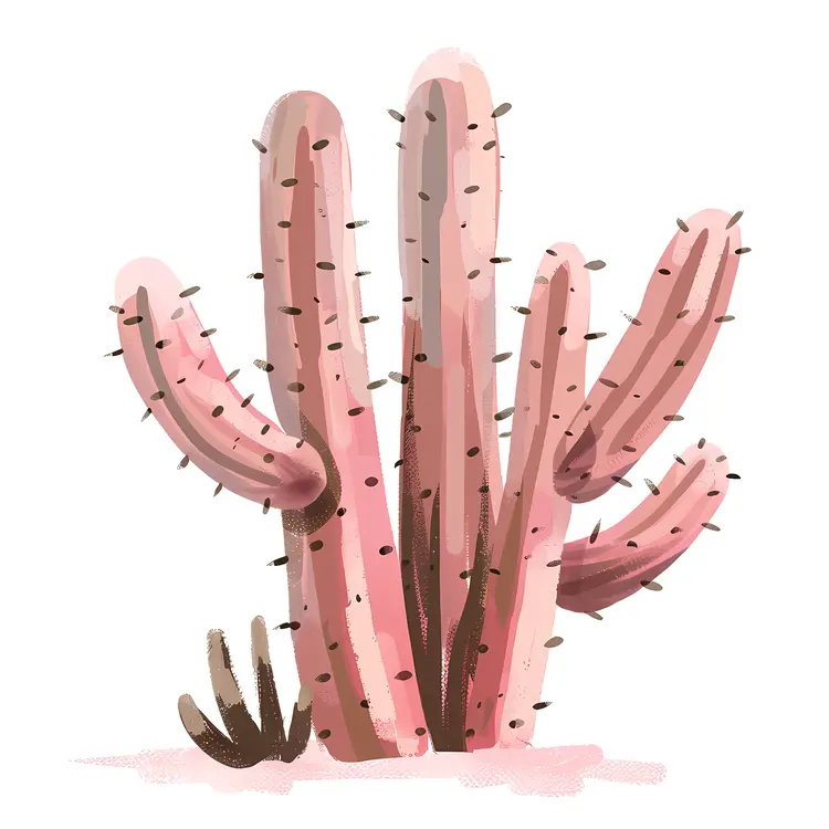Pink Cactus Illustration