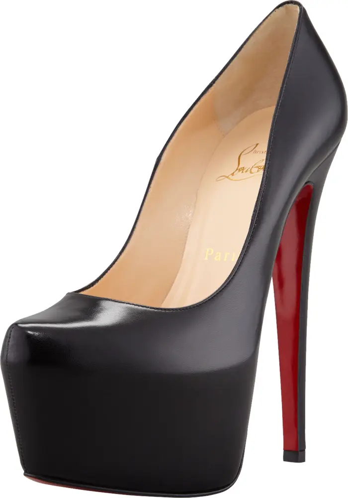 Black Platform High Heel Shoe