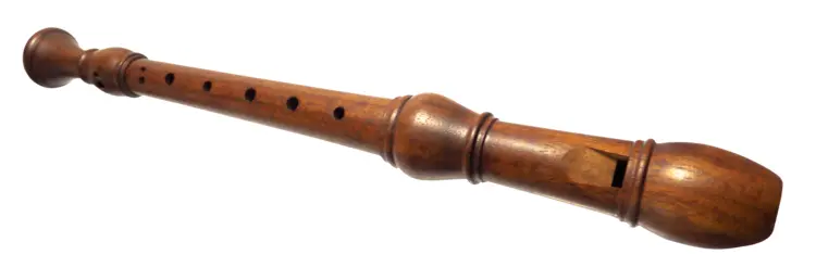 Wooden Flute Musical Instrument