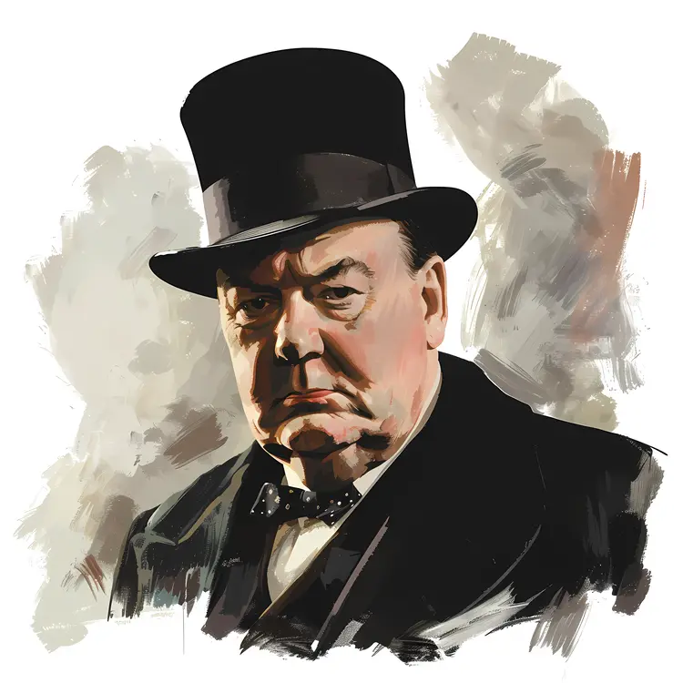 Black and White Portrait of a Man in a Hat