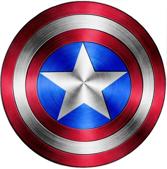 Captain America Shield with Star
