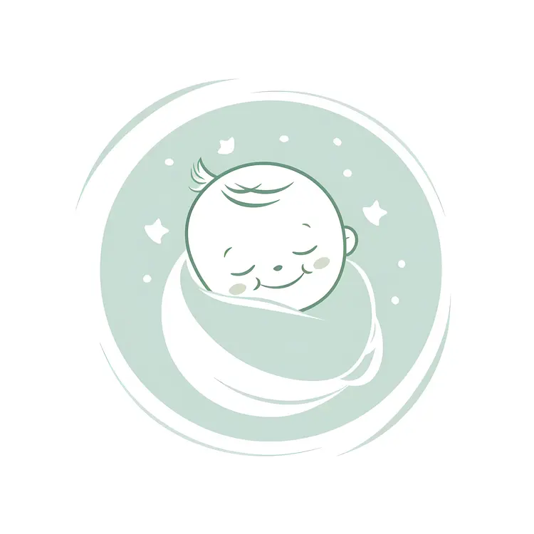 Cute Baby Illustration with Stars