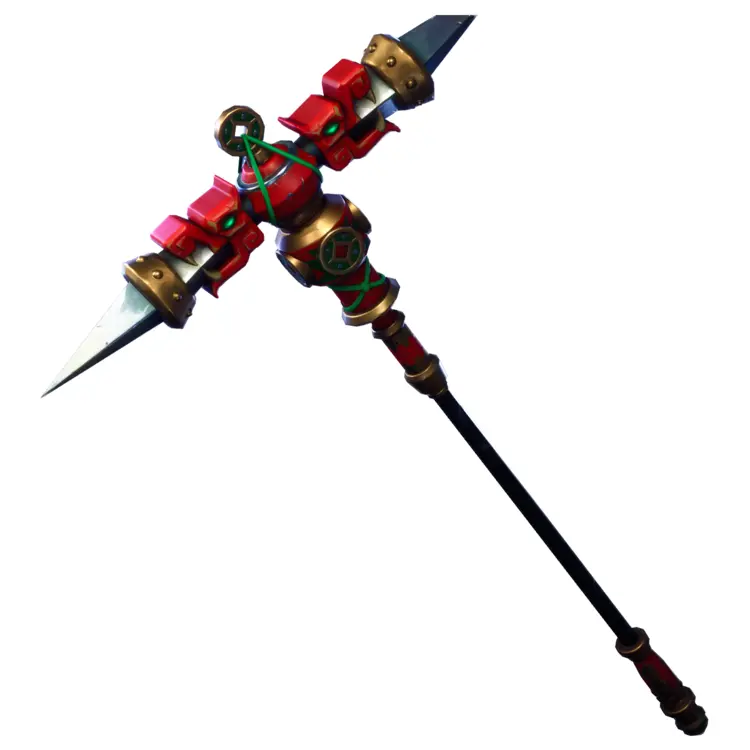 Red and Gold Pickaxe
