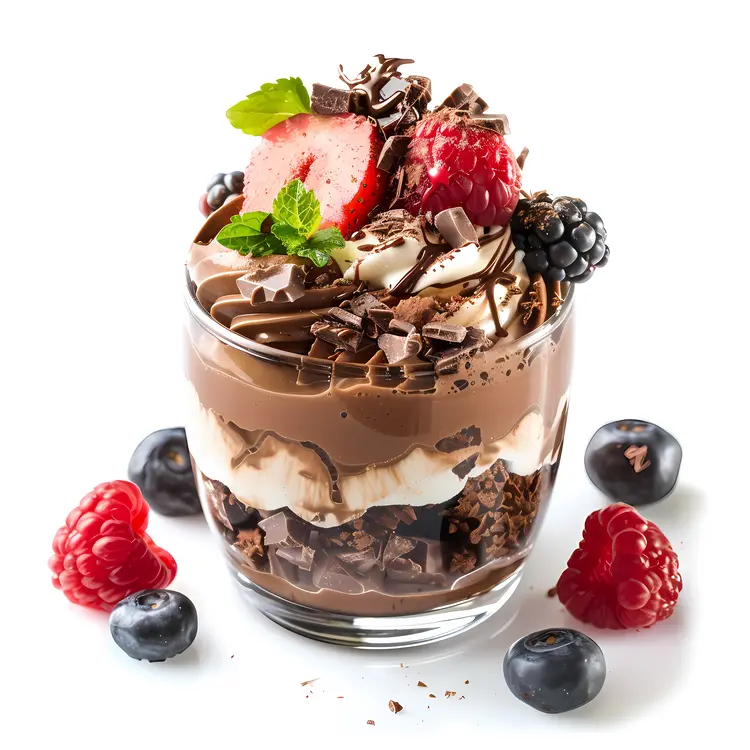 Chocolate Dessert with Berries