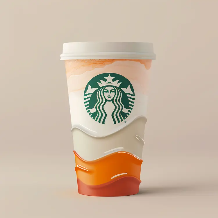 Colorful Starbucks Coffee Cup