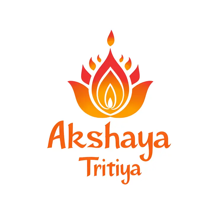 Orange Akshaya Tritiya Lamp Design