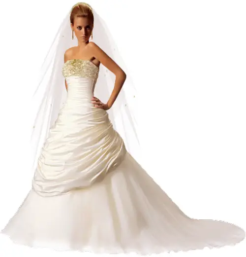 Elegant White Wedding Dress