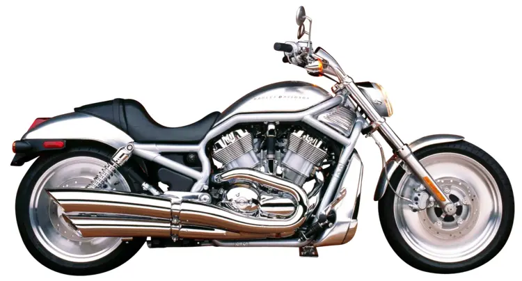 Silver Motorcycle with Chrome Accents