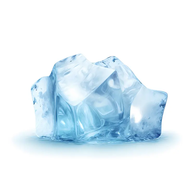 Ice Blocks in Winter
