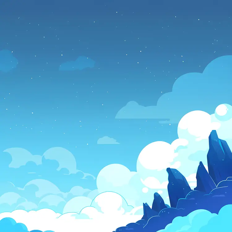Starry Sky with Clouds