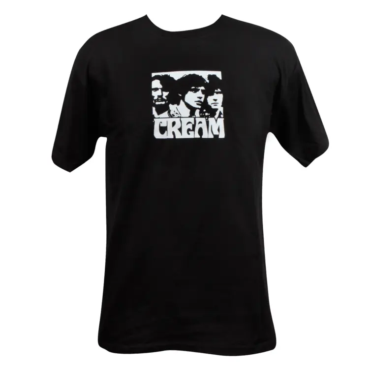 Black T-shirt with Band Print