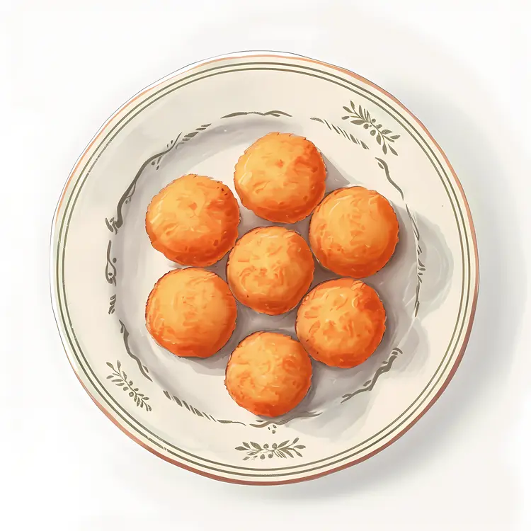 Orange Balls on a Plate
