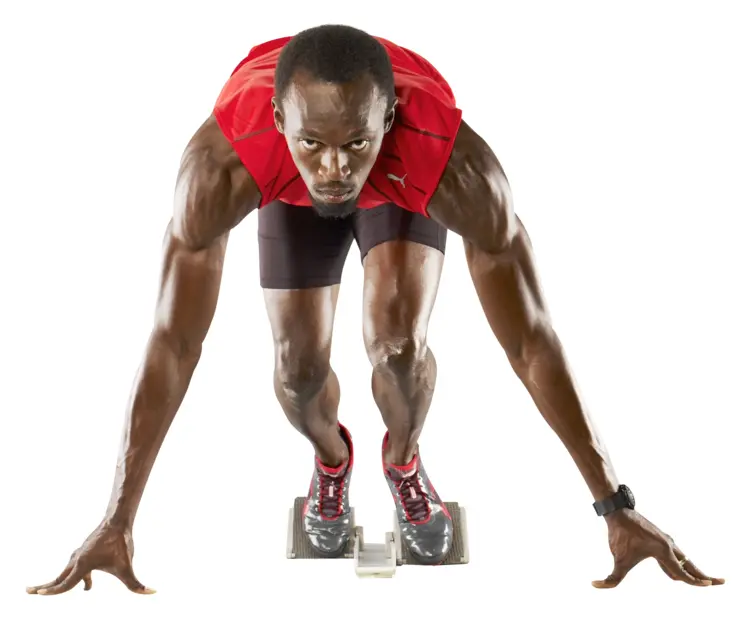 Sprinter at Starting Block