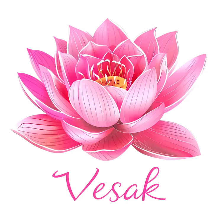 Pink Lotus Flower for Vesak Celebration