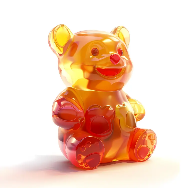 Orange Gummy Bear Candy