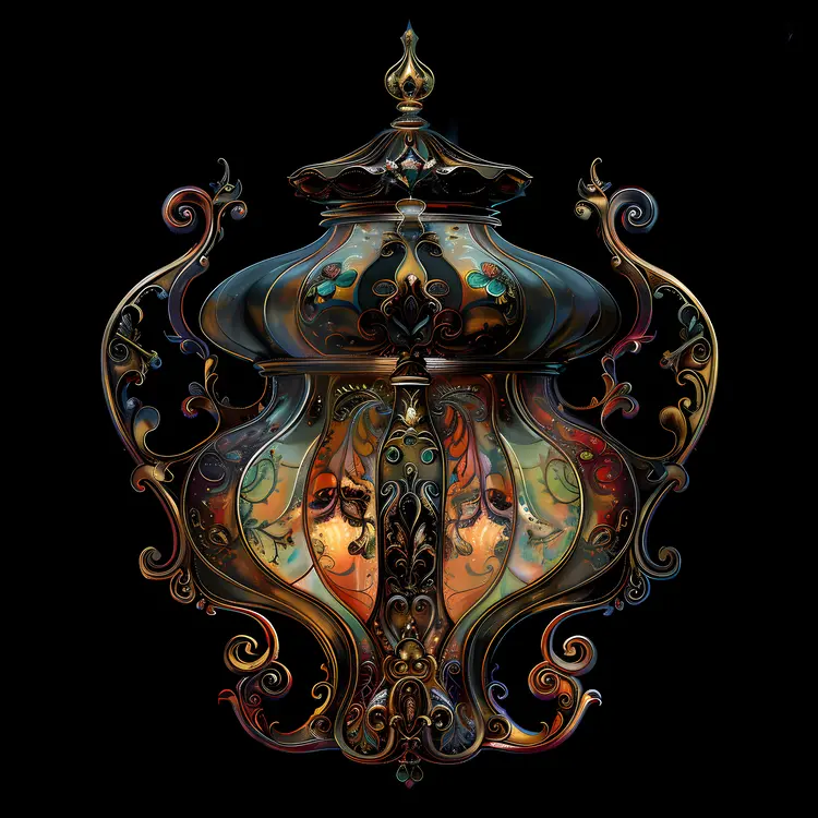 Ornate Lantern with Intricate Design