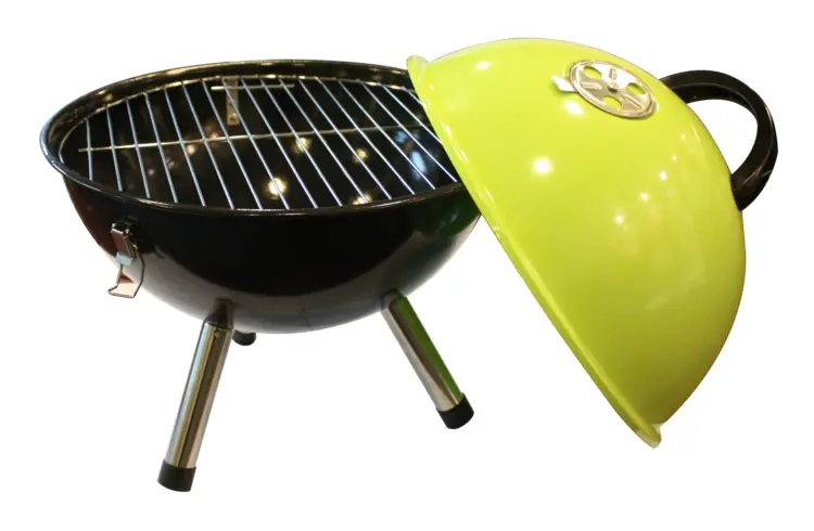 Yellow Lid Charcoal Grill for Outdoor Cooking