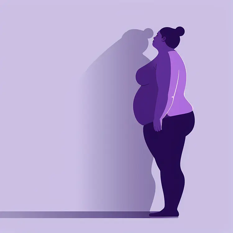 Silhouette of a Woman Standing