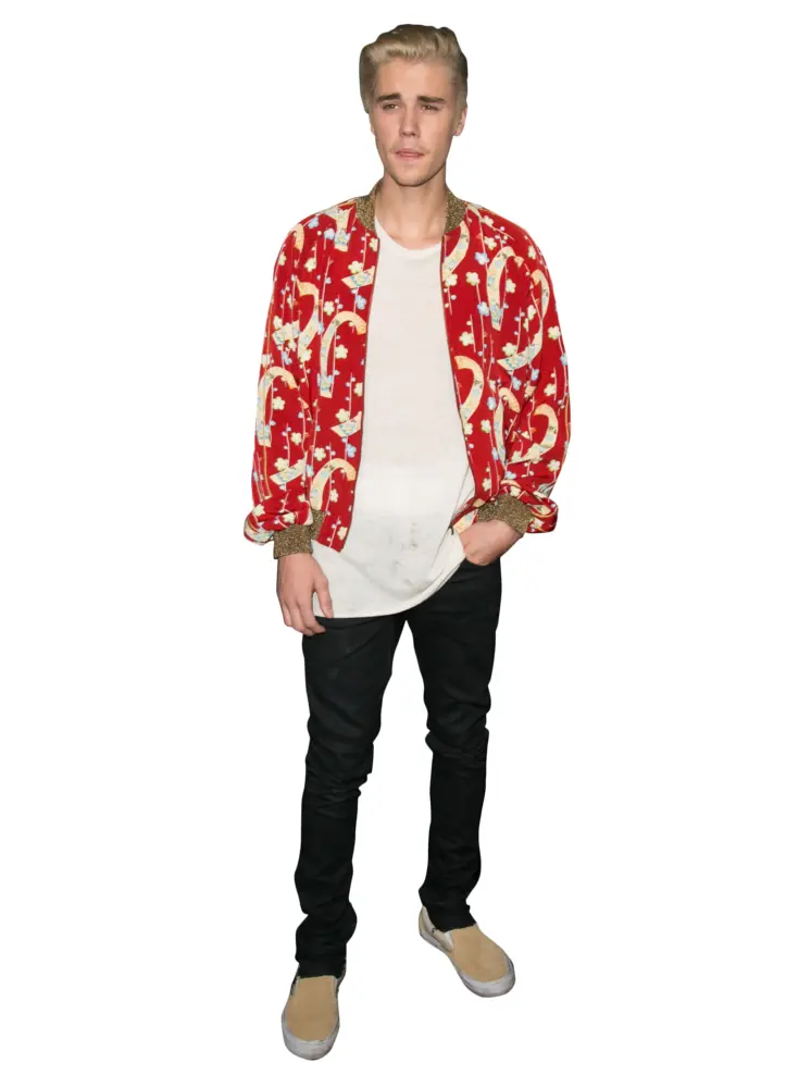 Person in Red Jacket and White Shirt