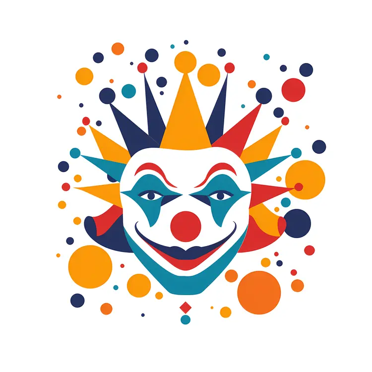 Abstract Clown Mask