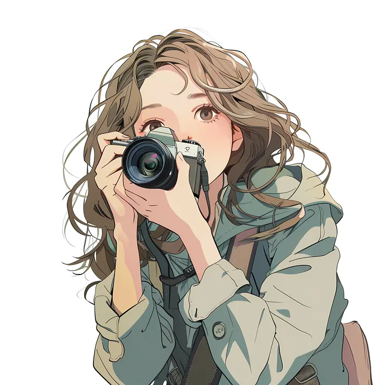 Artistic Girl with Camera