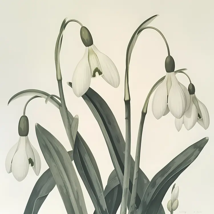 Snowdrops Illustration