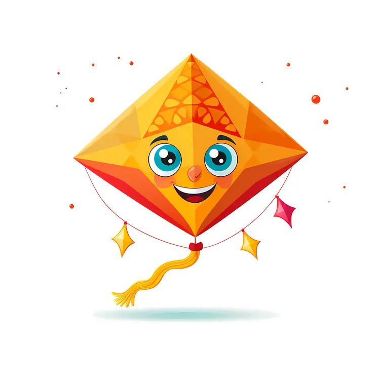 Smiling Kite with Happy Face