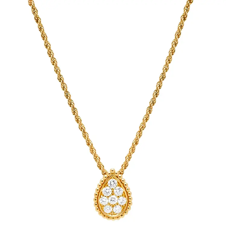 Elegant Gold Teardrop Necklace