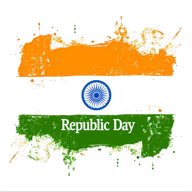 Artistic Indian Flag for Republic Day