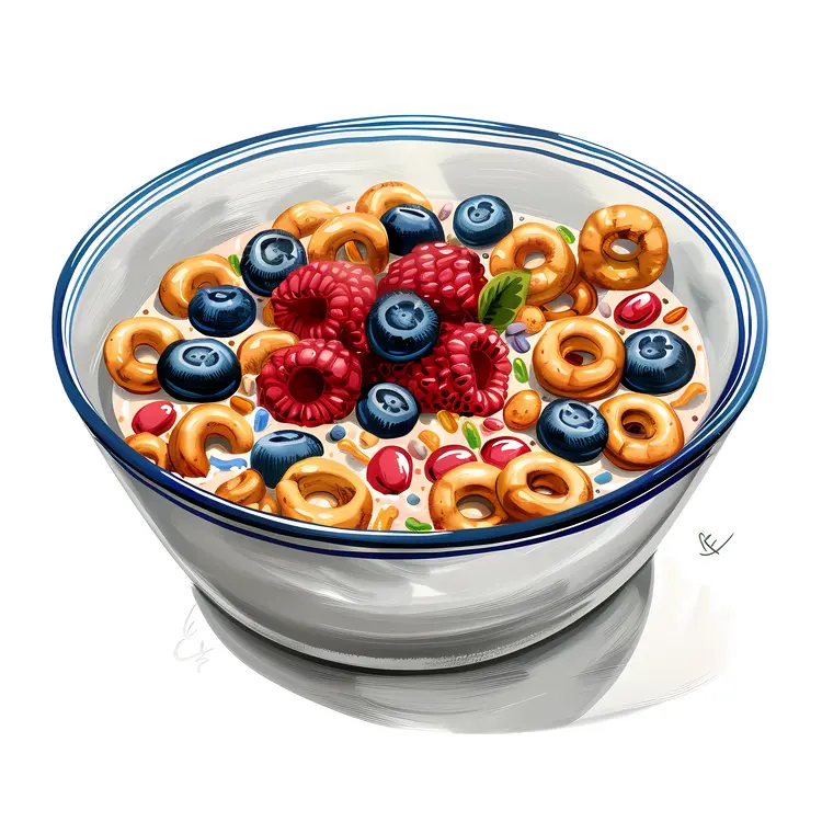 Healthy Fruit Cereal Bowl