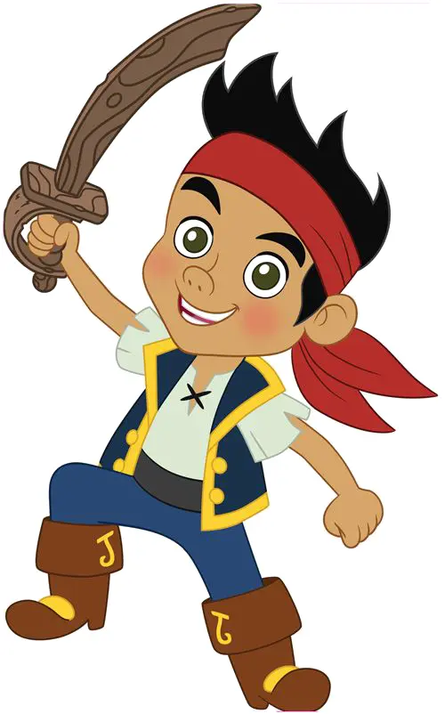 Happy Pirate Boy with Sword