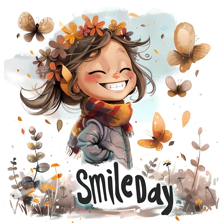 Girl Smiling on Smile Day
