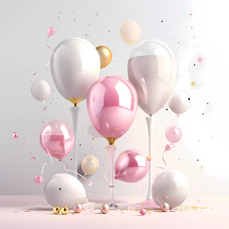 Balloons with Confetti